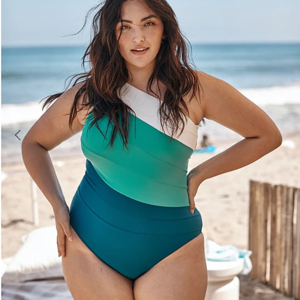 Summersalt The Sidestroke one shoulder one piece swimsuit in 14 LT (long torso)